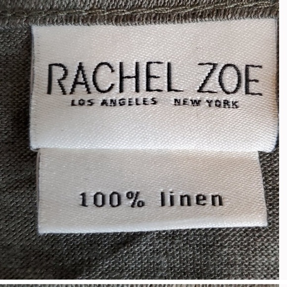 RACHEL ZOE 100% Linen Tied waist Top - Picture 6 of 8